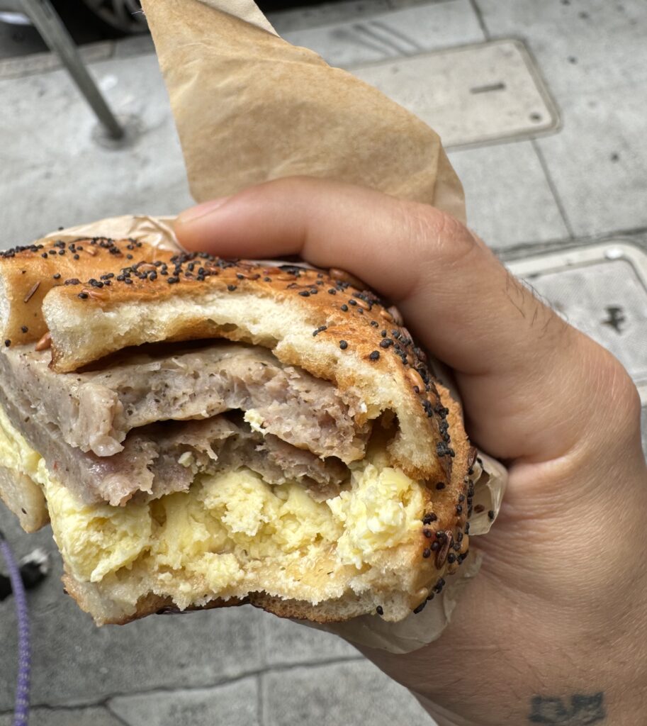 A sandwich.